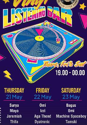 Vinyl Listening Bar at Bloom After Dark Bali