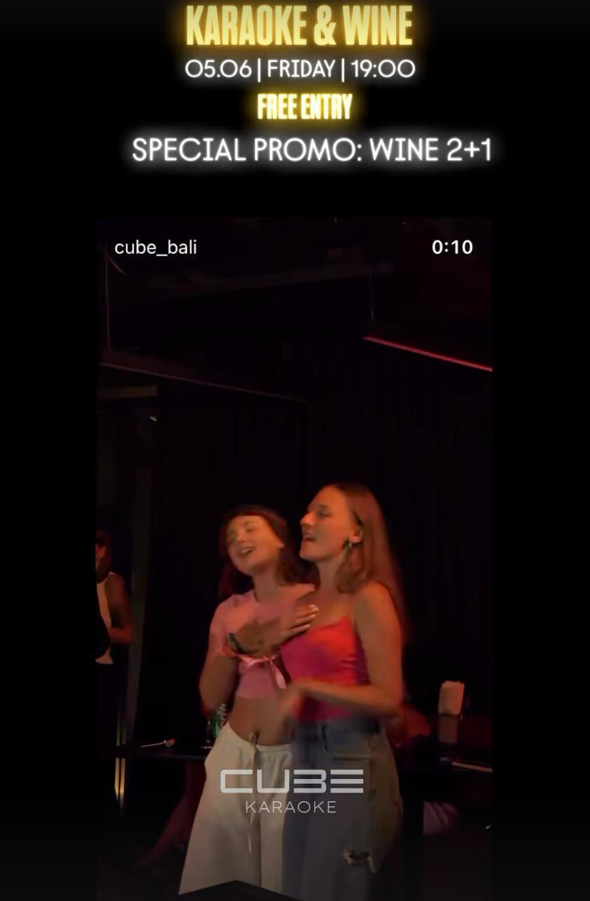 Karaoke Night at Cube Bali