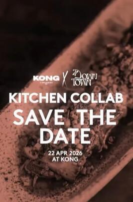 KONG × DowntownKU dining collaboration at Kong
