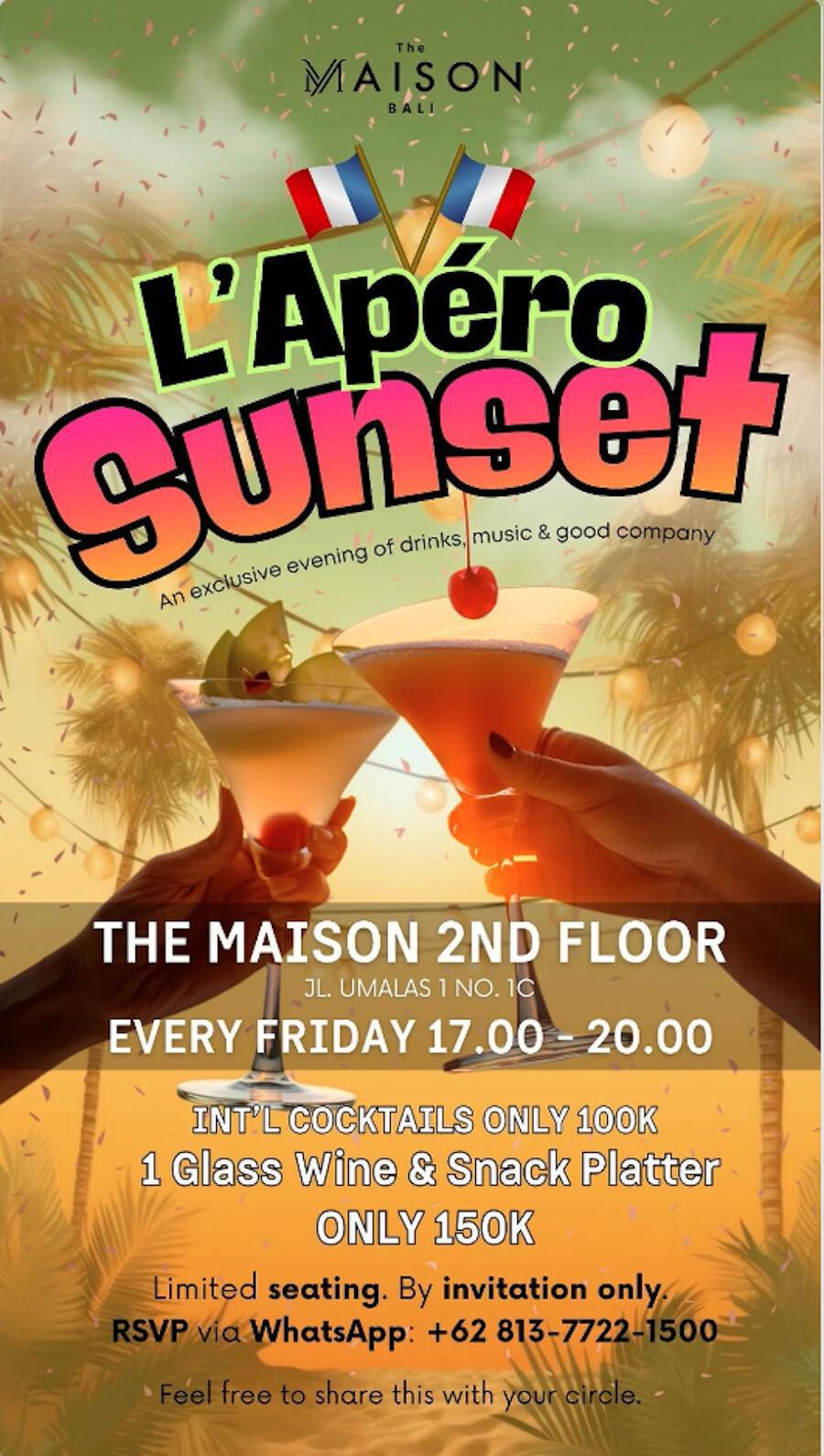 Happy Hour at De Maison Bali, Fridays