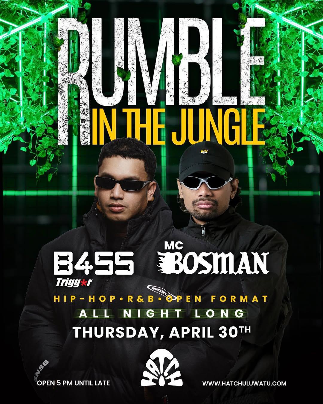 RUMBLE IN THE JUNGLE at Hatch Uluwatu