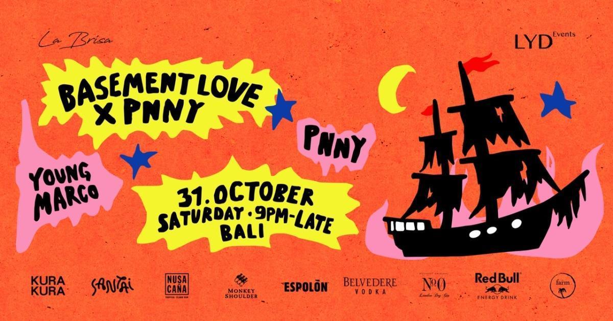 Basement Love x Pnny: Halloween with Young Marco and Pnny at La Brisa Basement Love x Pnny: Halloween with Young Marco and Pnny at La Brisa