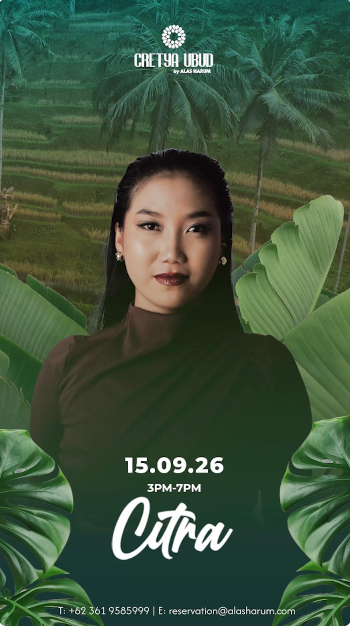 DJ Citra at Cretya Ubud
