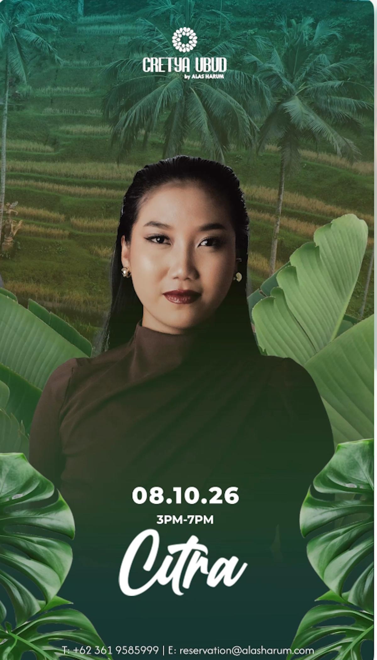 DJ Citra at Cretya Ubud