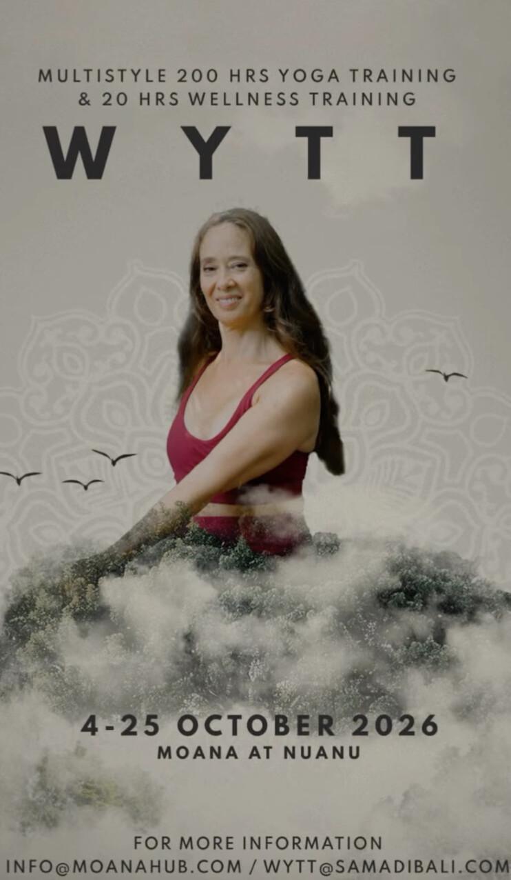 Yoga teacher training Bali 200hr at Moana Wellness Hub 
