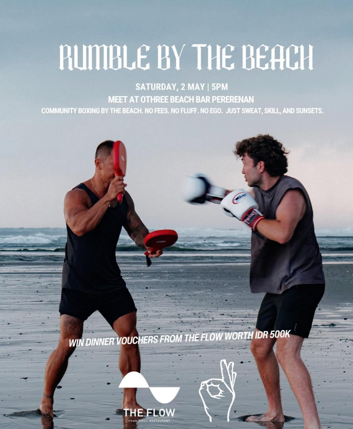 Beach workout Bali at Othree Pererenan 