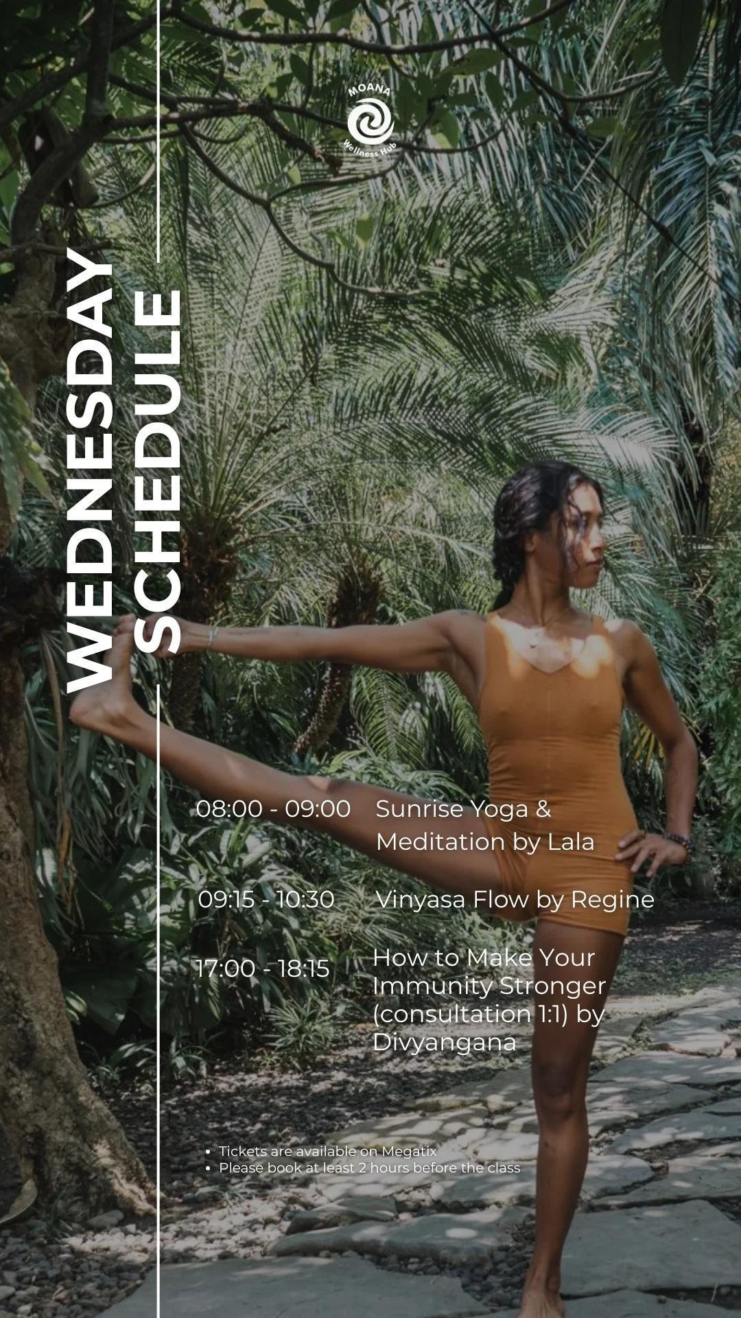 Sunrise Yoga, Vinyasa Flow & Immunity Consultation at Moana Wellness Hub Sunrise Yoga, Vinyasa Flow & Immunity Consultation at Moana Wellness Hub