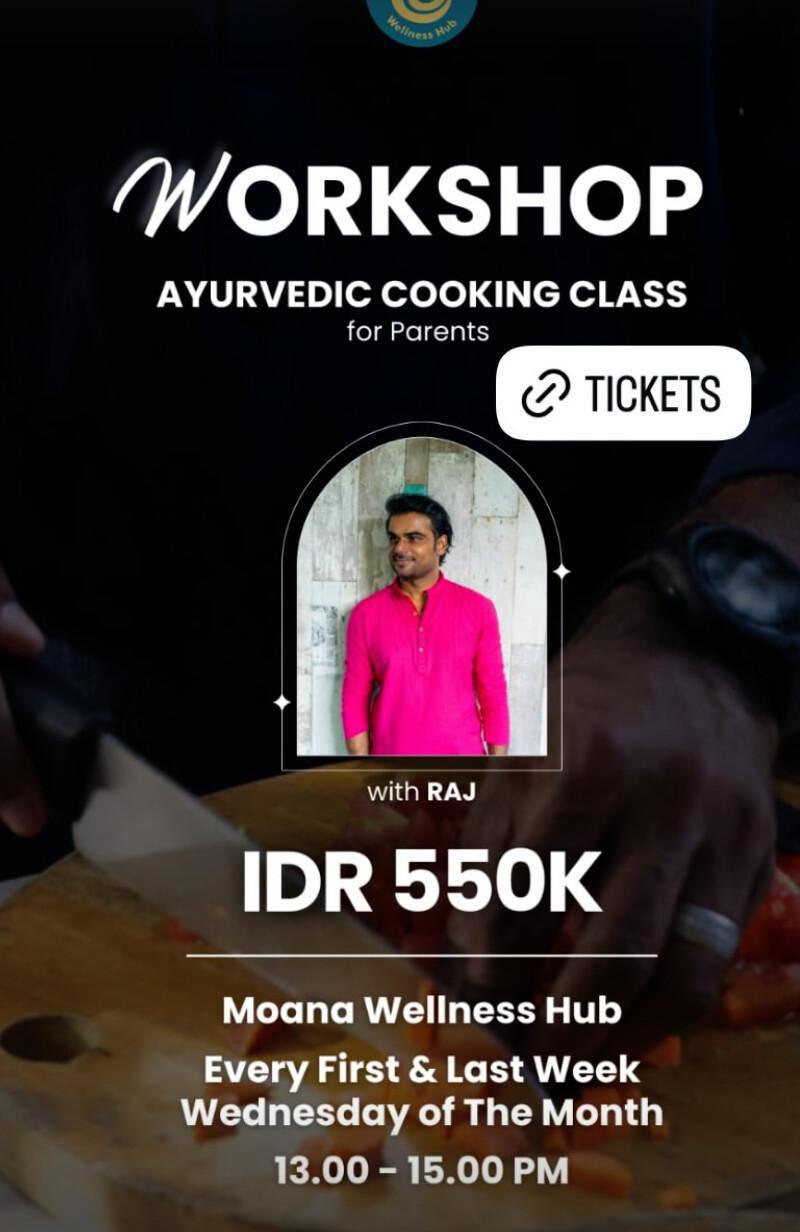 Ayurvedic cooking class Bali at Moana Wellness Hub