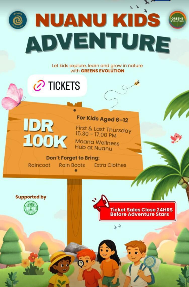 Kids nature adventure Bali at Nuanu