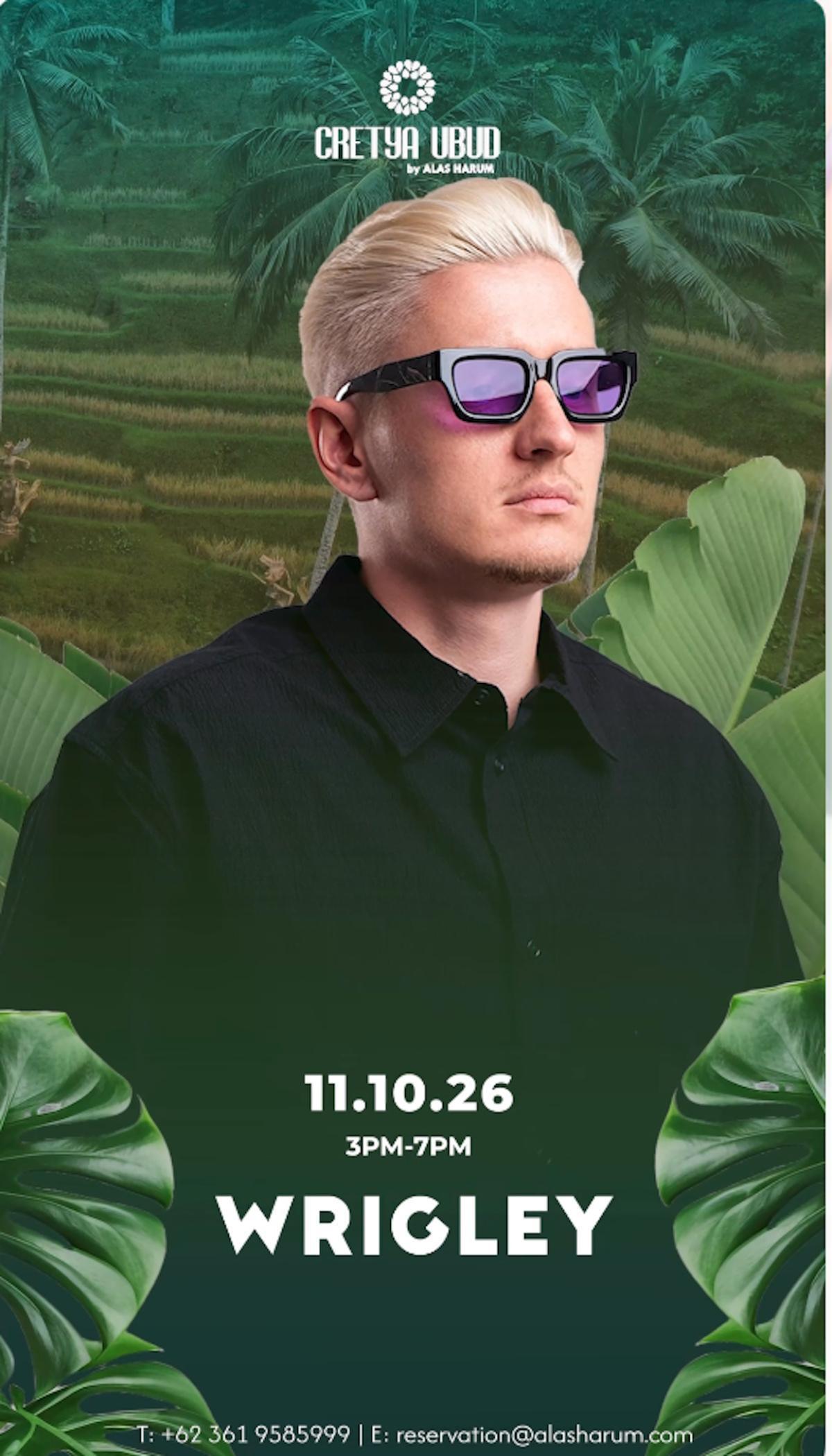 DJ Wrigley at Cretya Ubud