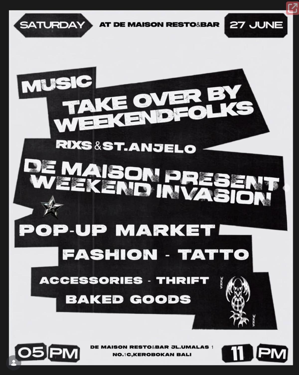 Weekendfolks at De Maison Bali 
