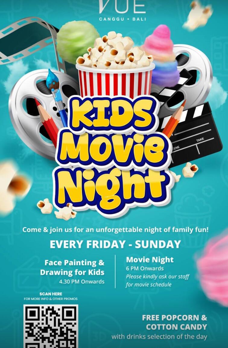 Kids movie night at Vue Canggu