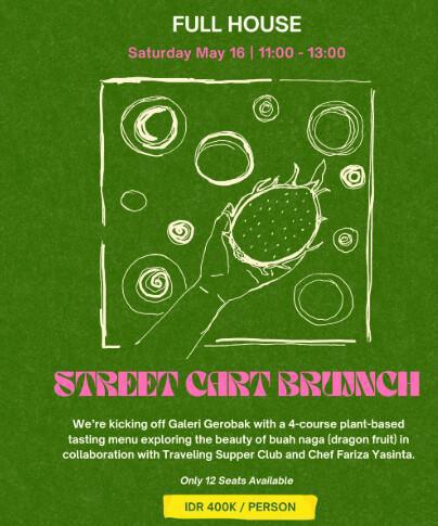  Cart Brunch at Full House Bali