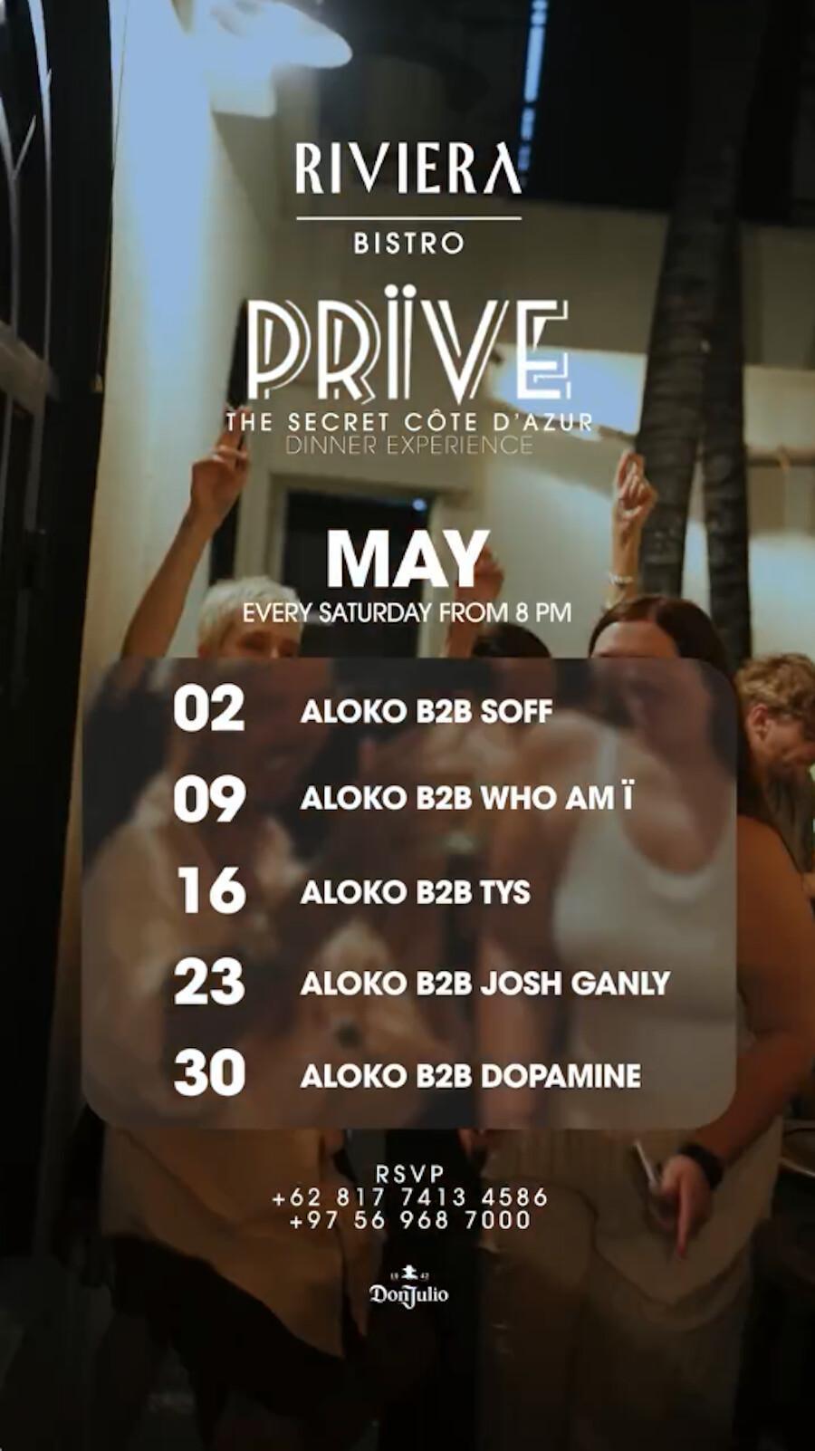 Prïve in May at Riviera Bistro Berawa