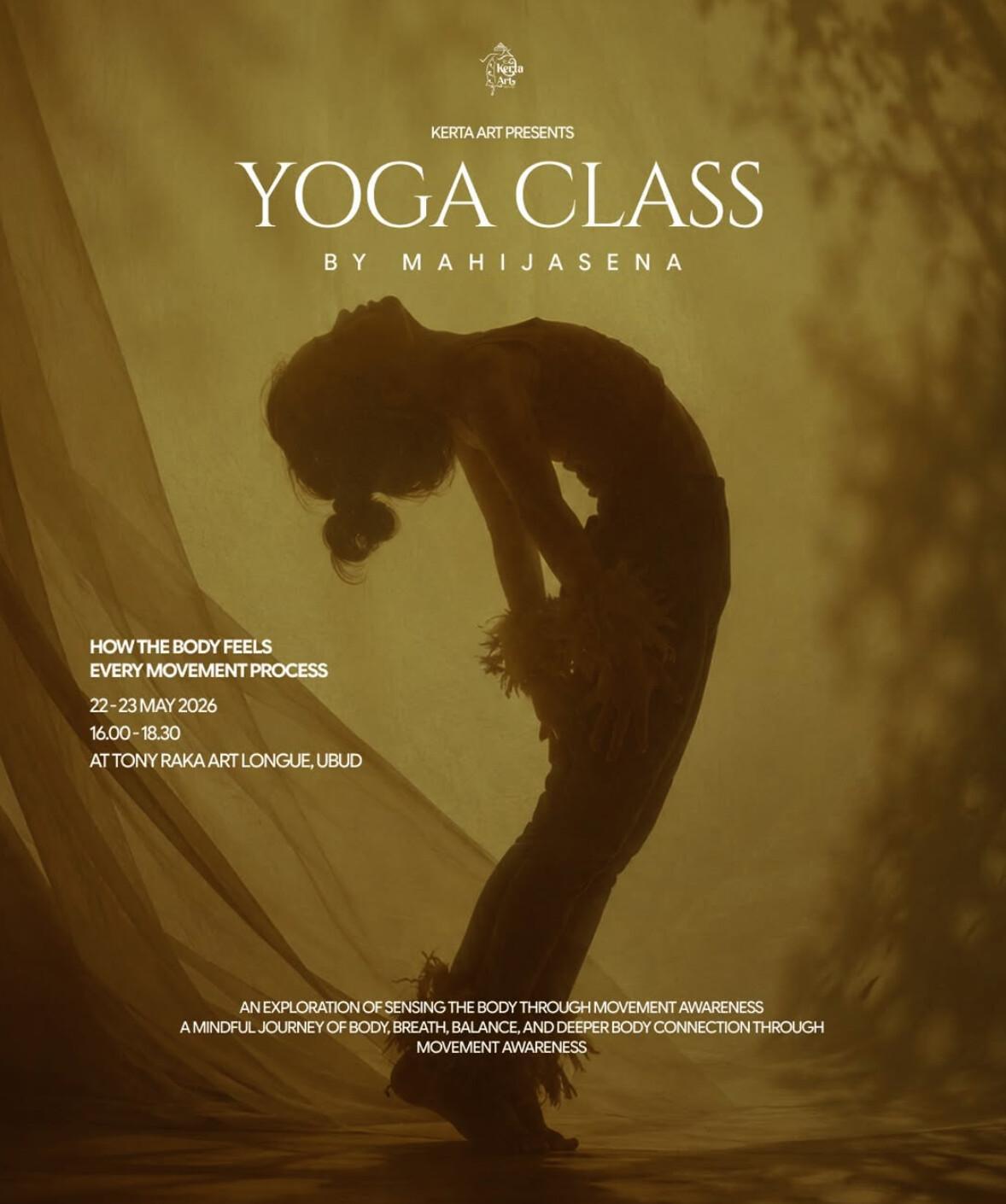 Yoga class Ubud at Tony Raka Art Lounge