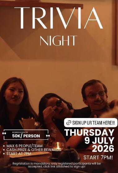 Trivia night at The Flow Bali
