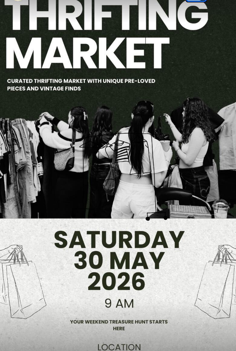 Thrifting market Bali at The Flow