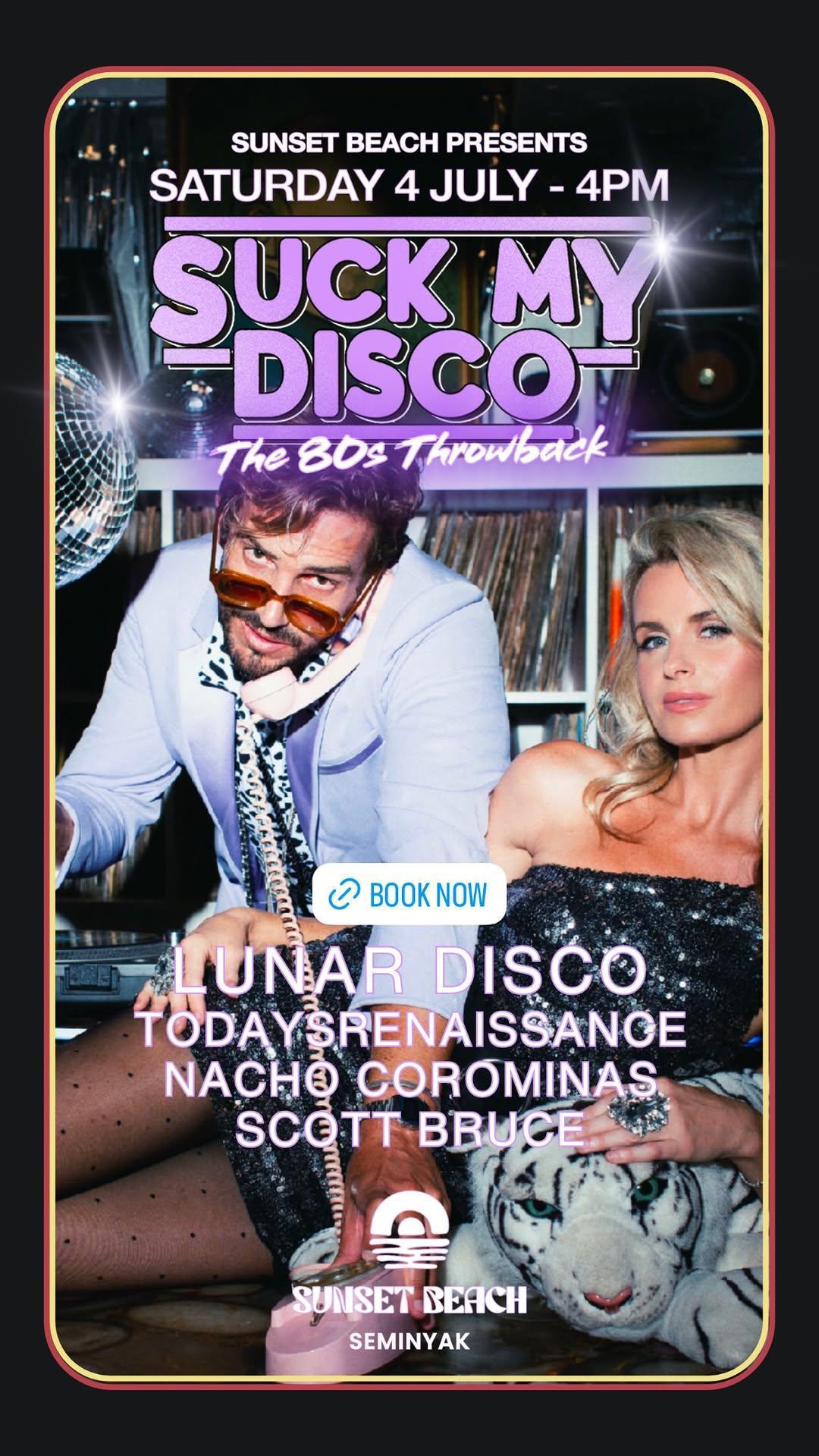 Suck My Disco at SUNSET BEACH BALI 