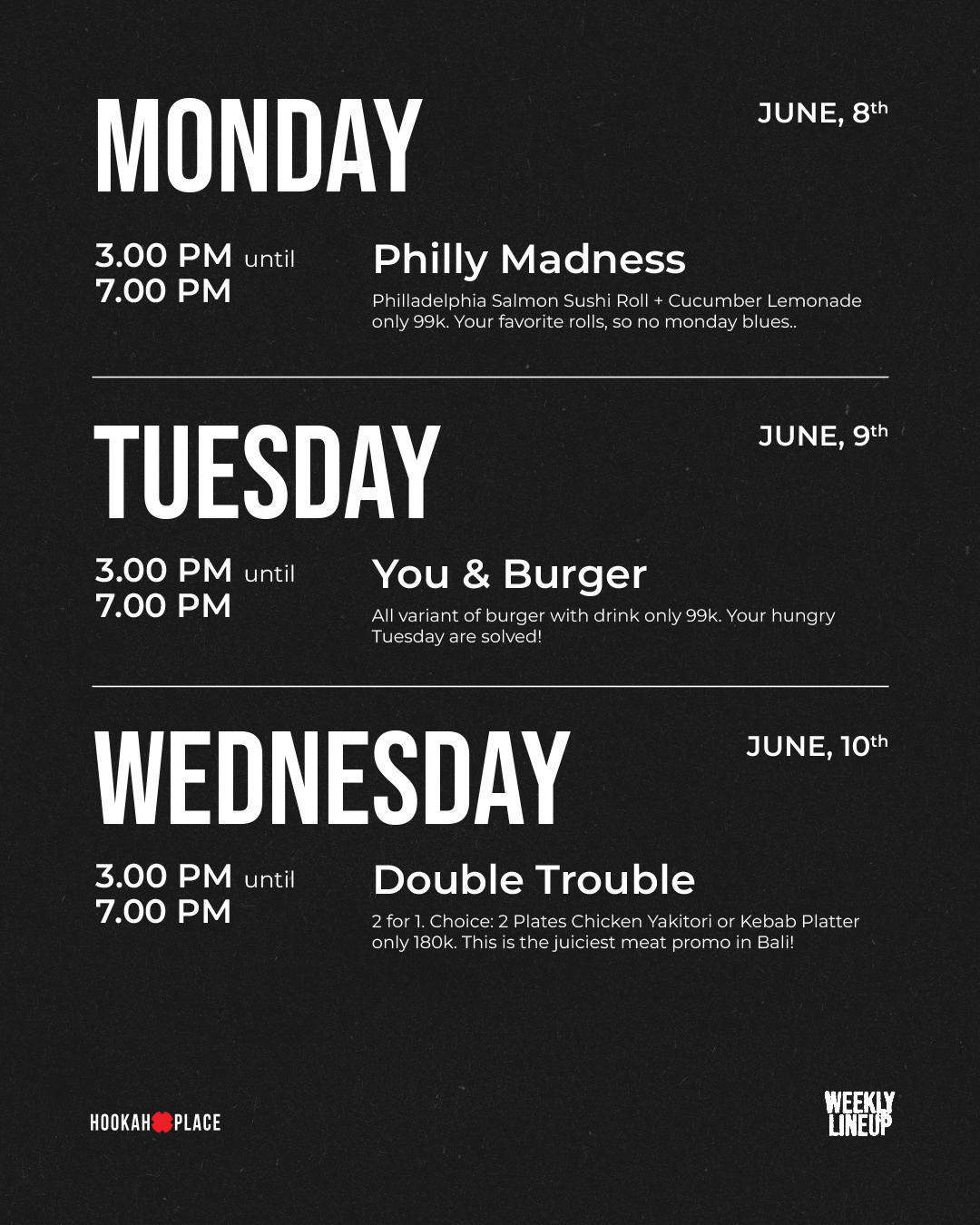 This week at HookahPlace Canggu This week at HookahPlace Canggu