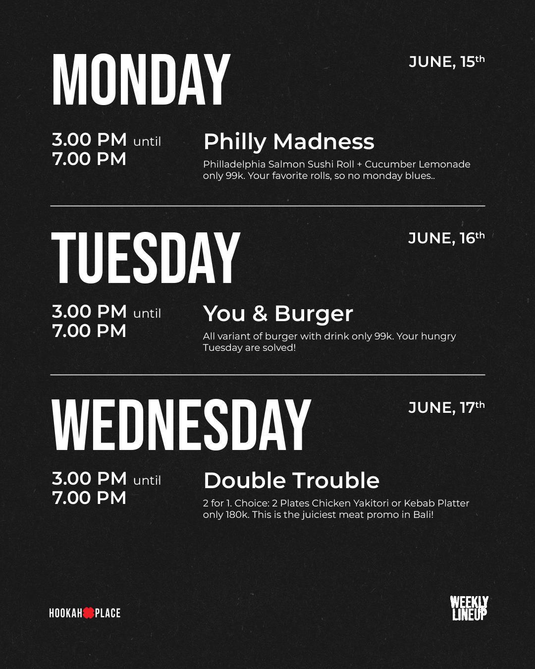 This week at HookahPlace Canggu This week at HookahPlace Canggu