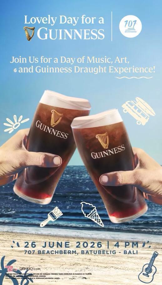 Lovely Day for a Guinness at 707 Beachberm Bali 