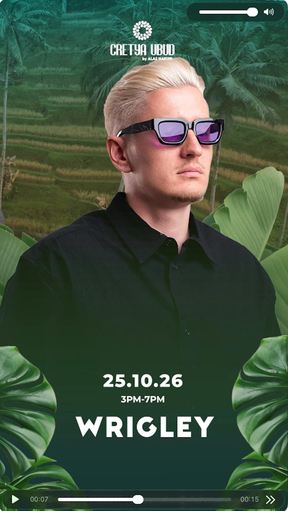 DJ Wrigley at Cretya Ubud