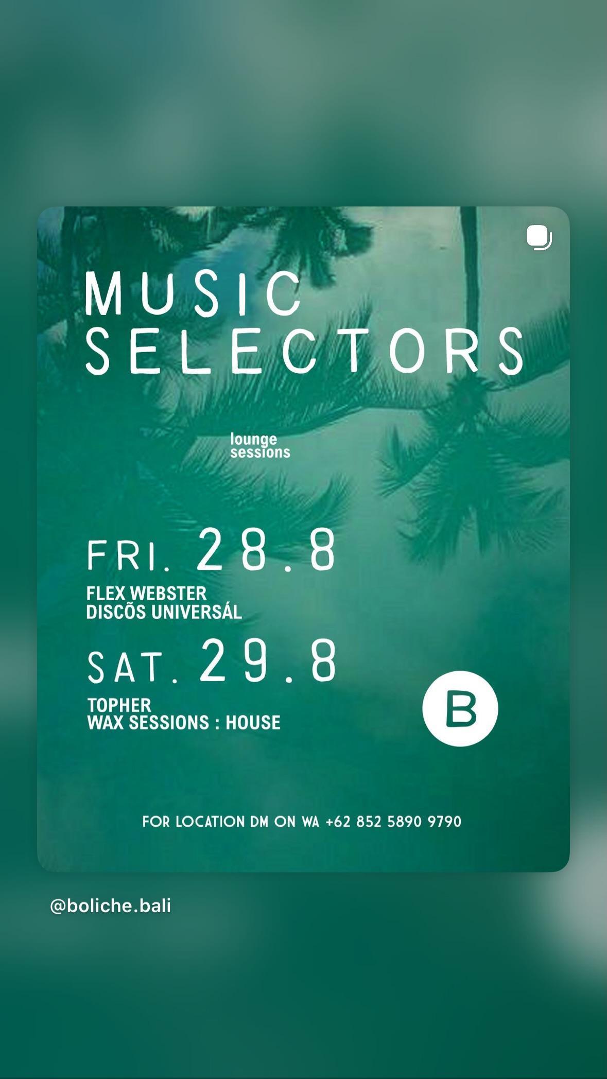 WAX SESSIONS : TOPHER : HOUSE ON VINYL at Boliche Bali WAX SESSIONS : TOPHER : HOUSE ON VINYL at Boliche Bali