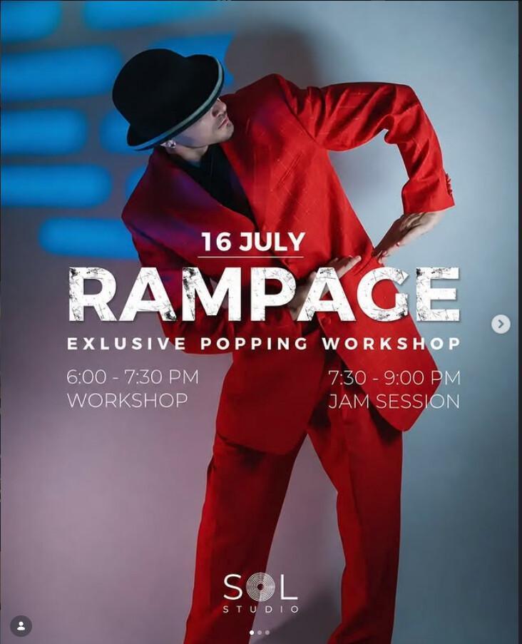 Rampage Popping Workshop at SOL Studio