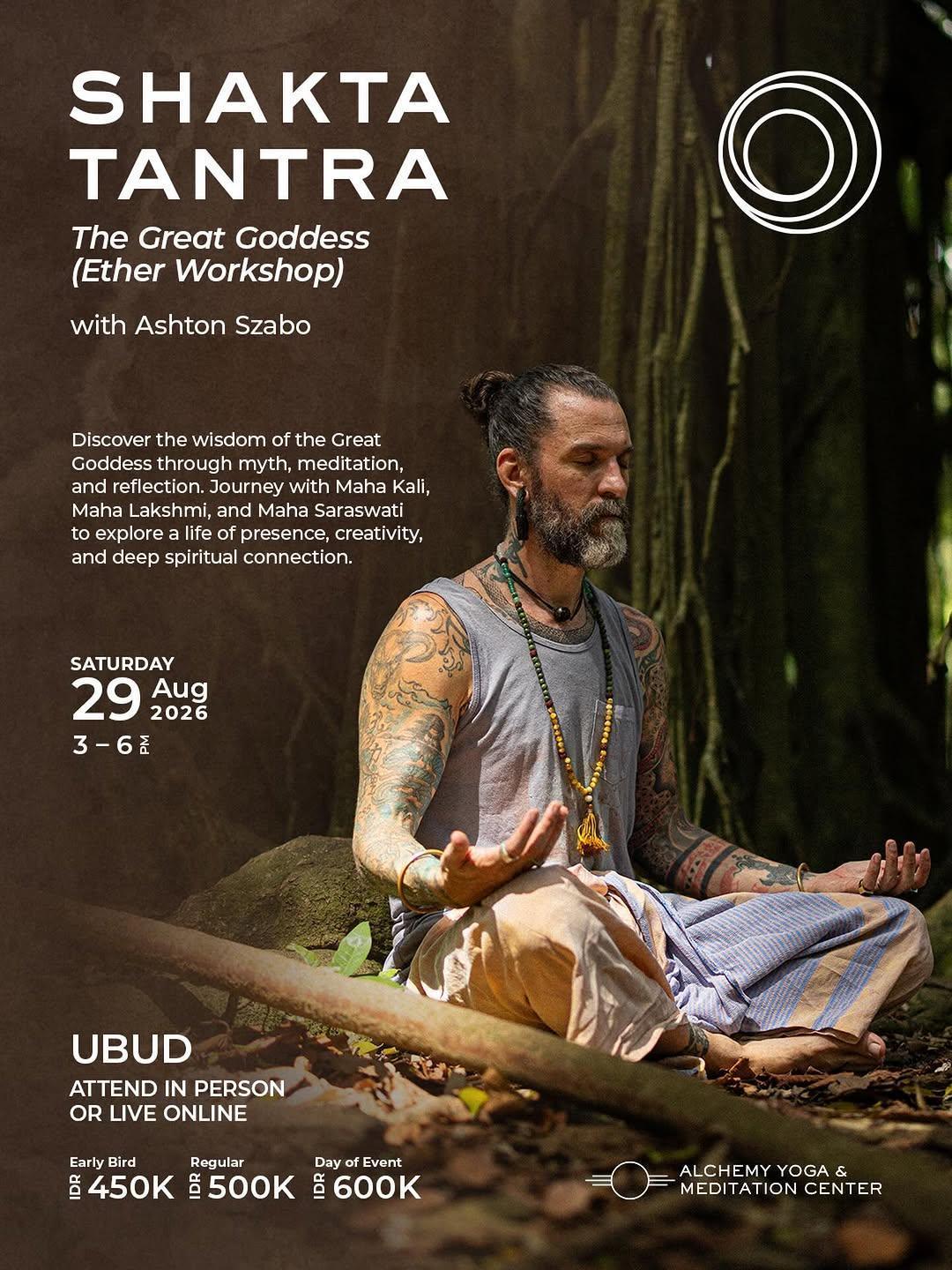 The Three Faces of the Goddess with Ashton Szabo at Alchemy Ubud The Three Faces of the Goddess with Ashton Szabo at Alchemy Ubud
