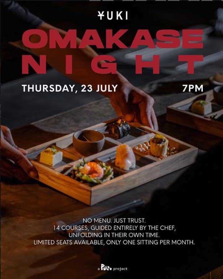 Omakase Night at Yuki Omakase Night at Yuki