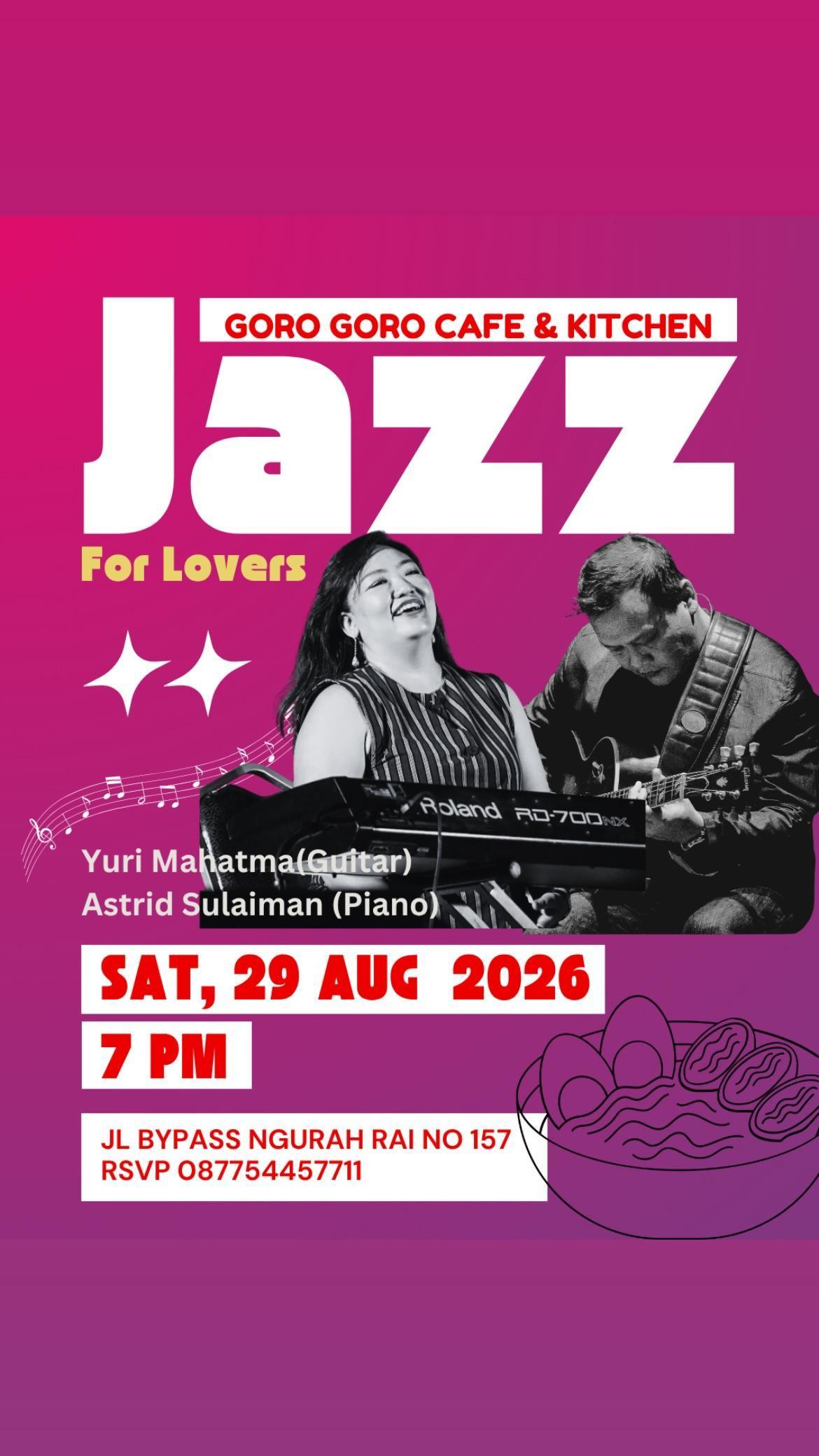 JAZZ for Lovers at GORO GORO CAFE JAZZ for Lovers at GORO GORO CAFE