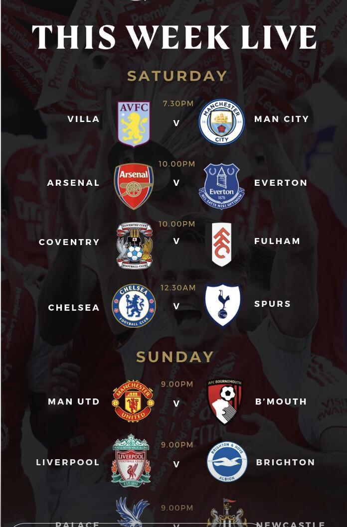 Saturday Full English Brekkie & Live Premier League Night at The Barn