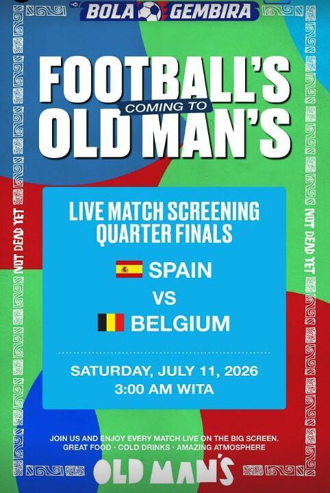 World Cup Quarter Final: Spain v Belgium at Old Man's