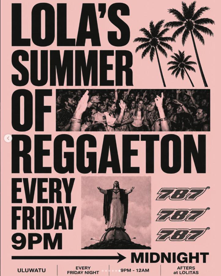 Summer of Reggaeton at LOLAS Uluwatu