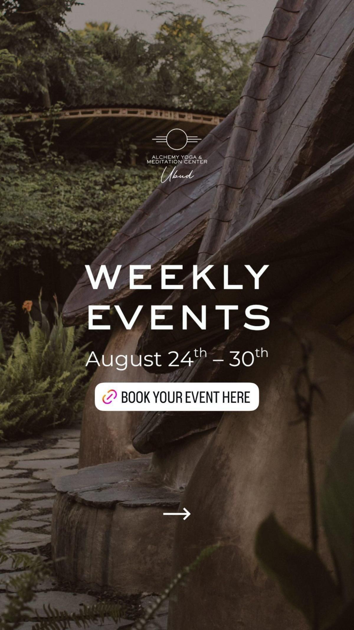 This Week at Alchemy Ubud This Week at Alchemy Ubud