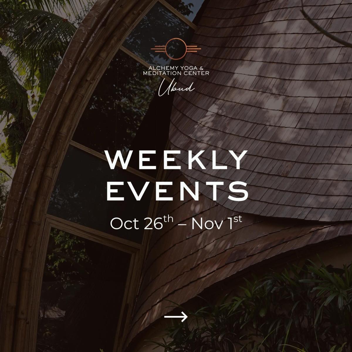 This Week at Alchemy Yoga & Meditation Center Ubud at Alchemy Ubud This Week at Alchemy Yoga & Meditation Center Ubud at Alchemy Ubud