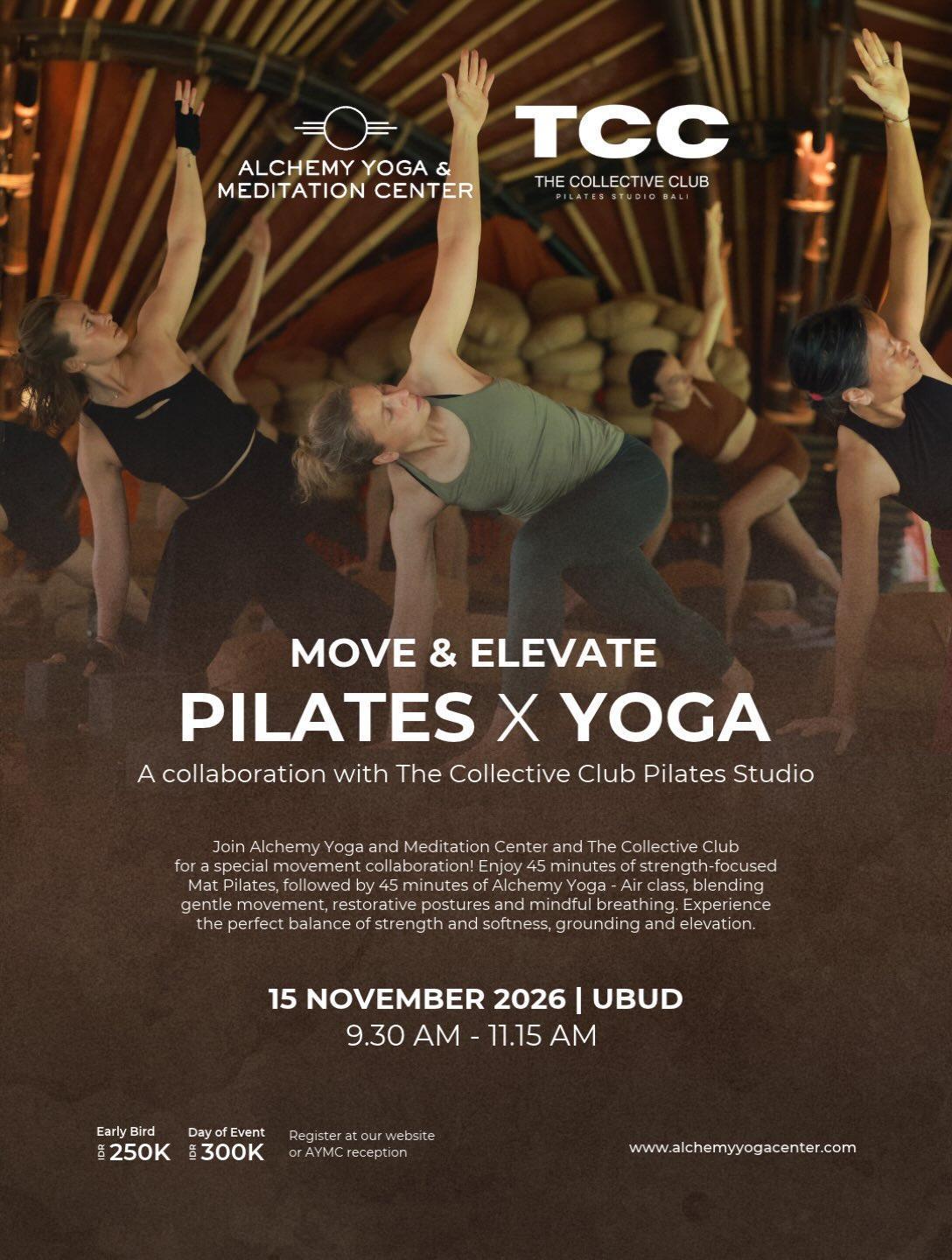 Mat Pilates x Air Elemental Yoga at Alchemy Ubud Mat Pilates x Air Elemental Yoga at Alchemy Ubud