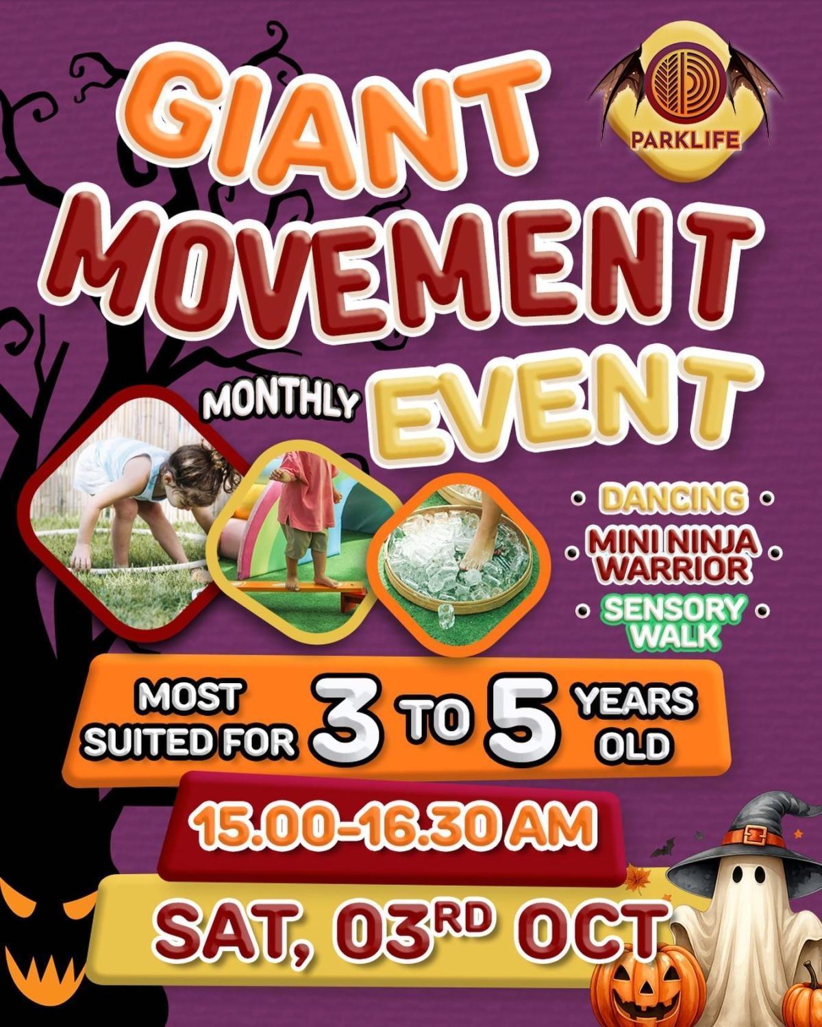 Parklife's Monthly Giant Movement Event Parklife's Monthly Giant Movement Event