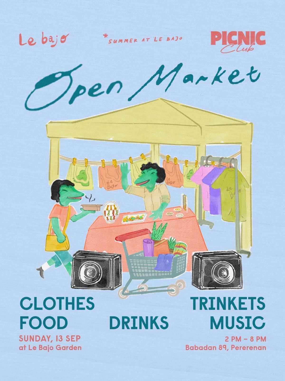 Picnic Club Open Market at Le Bajo Bali Picnic Club Open Market at Le Bajo Bali