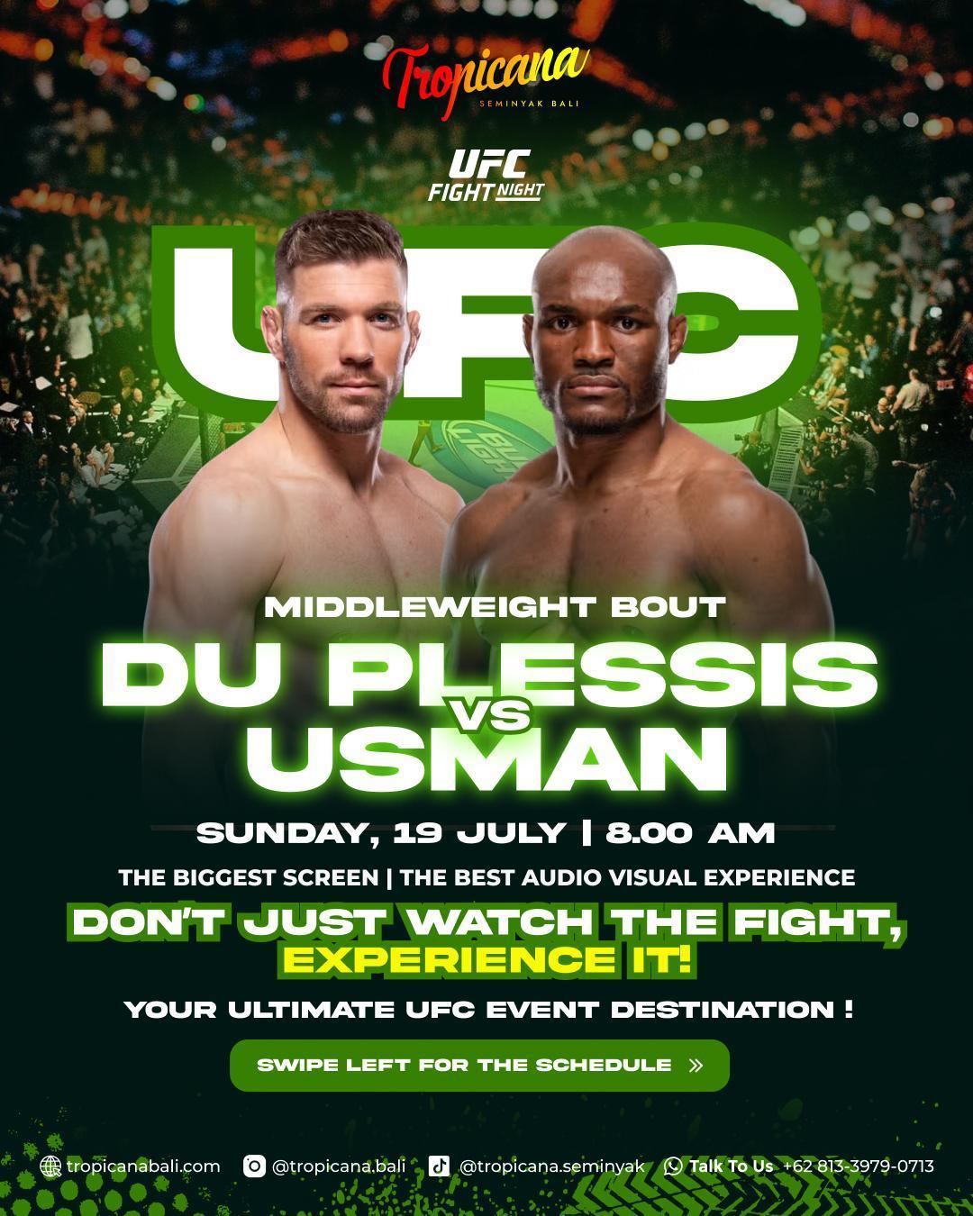 UFC Fight Night: Du Plessis vs Usman at Tropicana Bali UFC Fight Night: Du Plessis vs Usman at Tropicana Bali