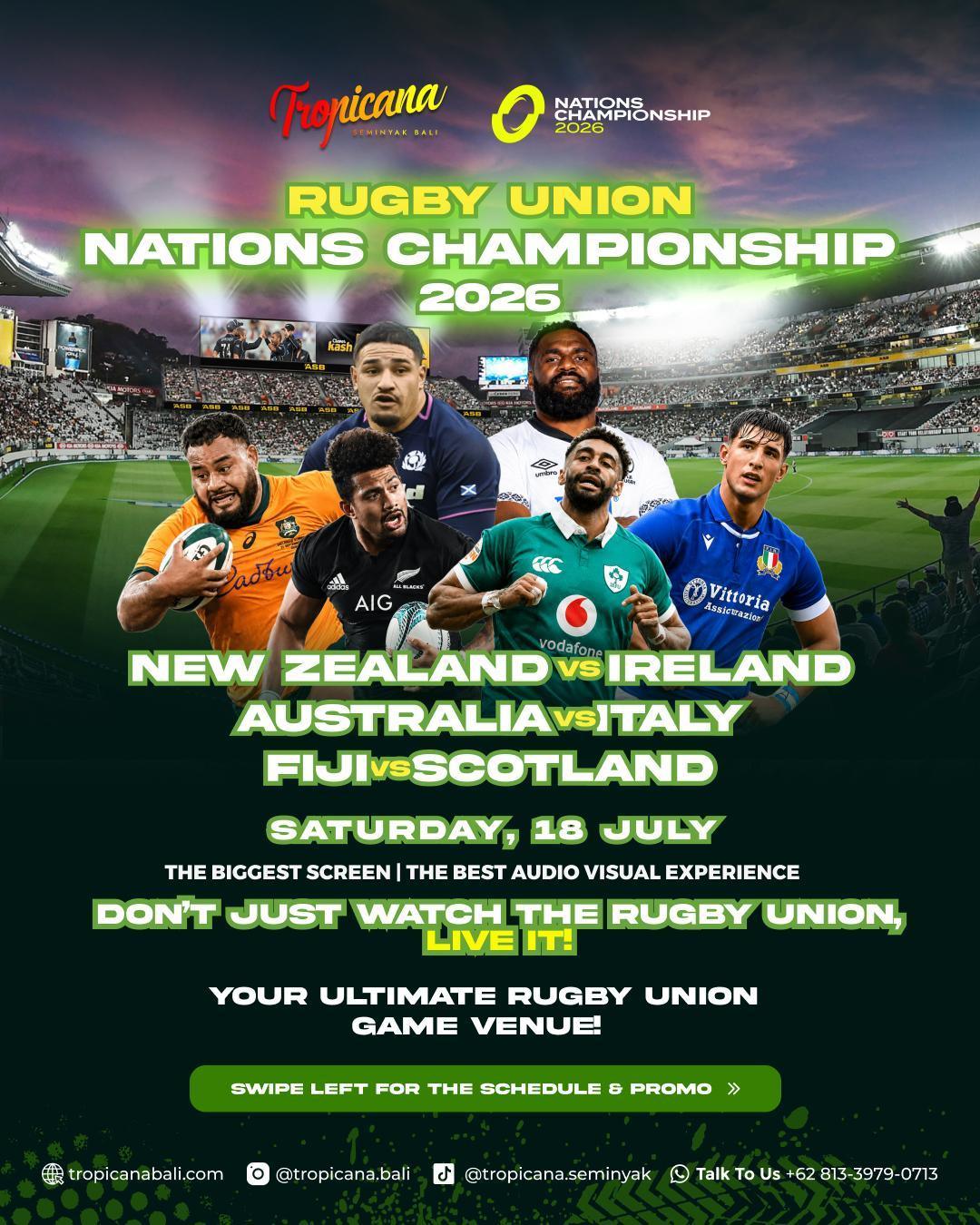Rugby Nations Championship 2026 at Tropicana Bali Rugby Nations Championship 2026 at Tropicana Bali