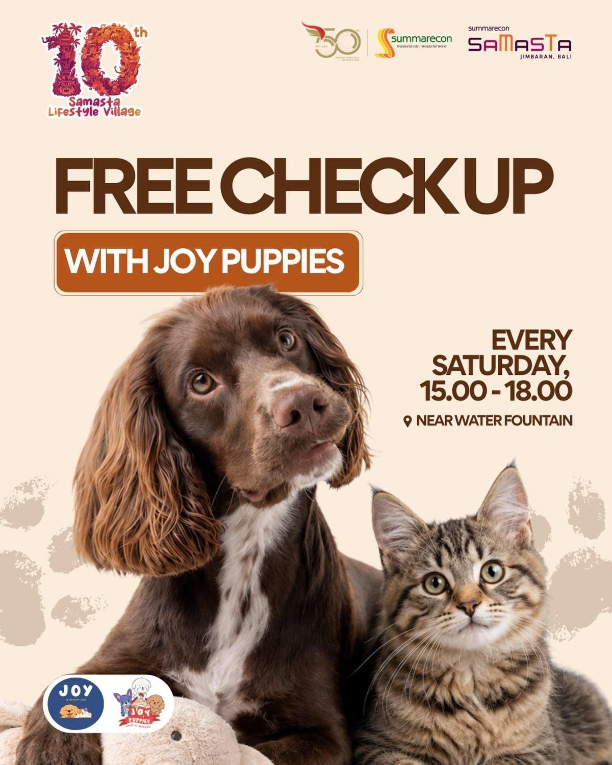 Free Check Up With Joy Puppies at Samasta Bali Free Check Up With Joy Puppies at Samasta Bali