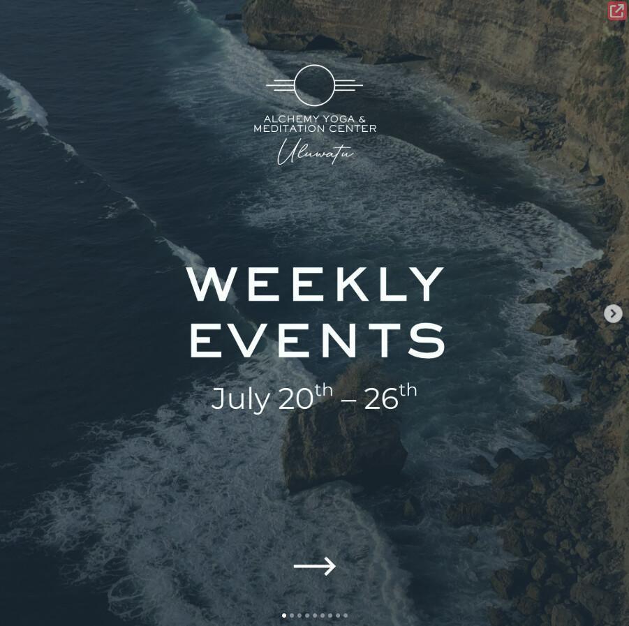 This Week at Alchemy Uluwatu This Week at Alchemy Uluwatu