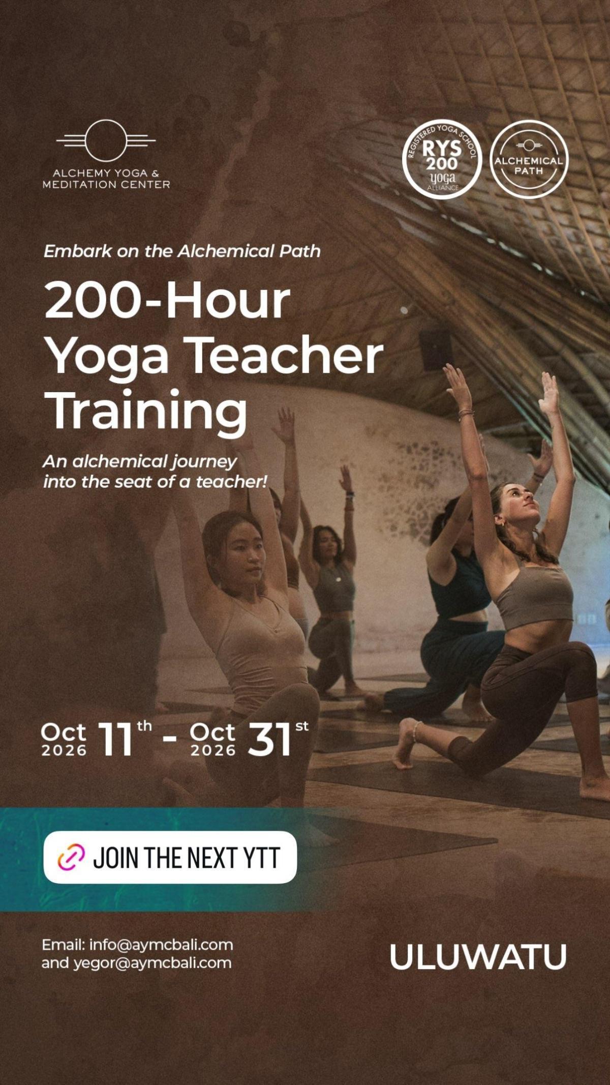 200-Hour Yoga Teacher Training at Alchemy Uluwatu 200-Hour Yoga Teacher Training at Alchemy Uluwatu