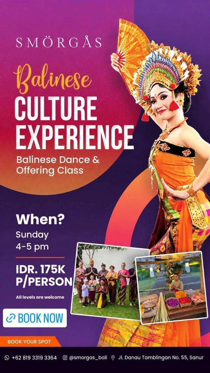 Balinese Dance & Offering Class at Smorgas Balinese Dance & Offering Class at Smorgas