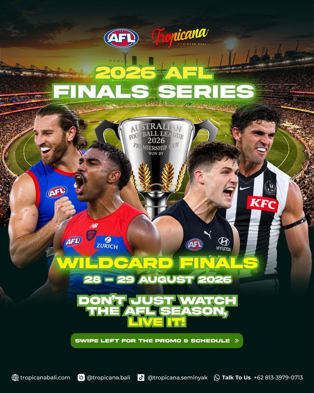AFL Qualifying & Elimination Finals 2026 at Tropicana Bali AFL Qualifying & Elimination Finals 2026 at Tropicana Bali