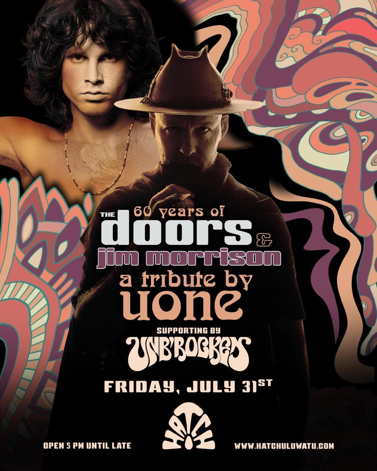 Uone - Tribute to Jim Morrison at Hatch Uluwatu Uone - Tribute to Jim Morrison at Hatch Uluwatu