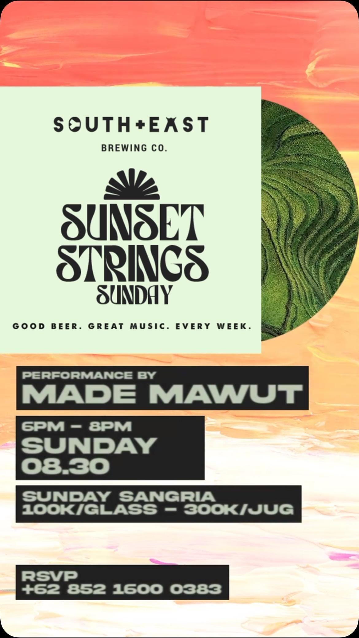 Sunset Strings Sunday at South+East Brewing Co. at South East Brewing Sunset Strings Sunday at South+East Brewing Co. at South East Brewing