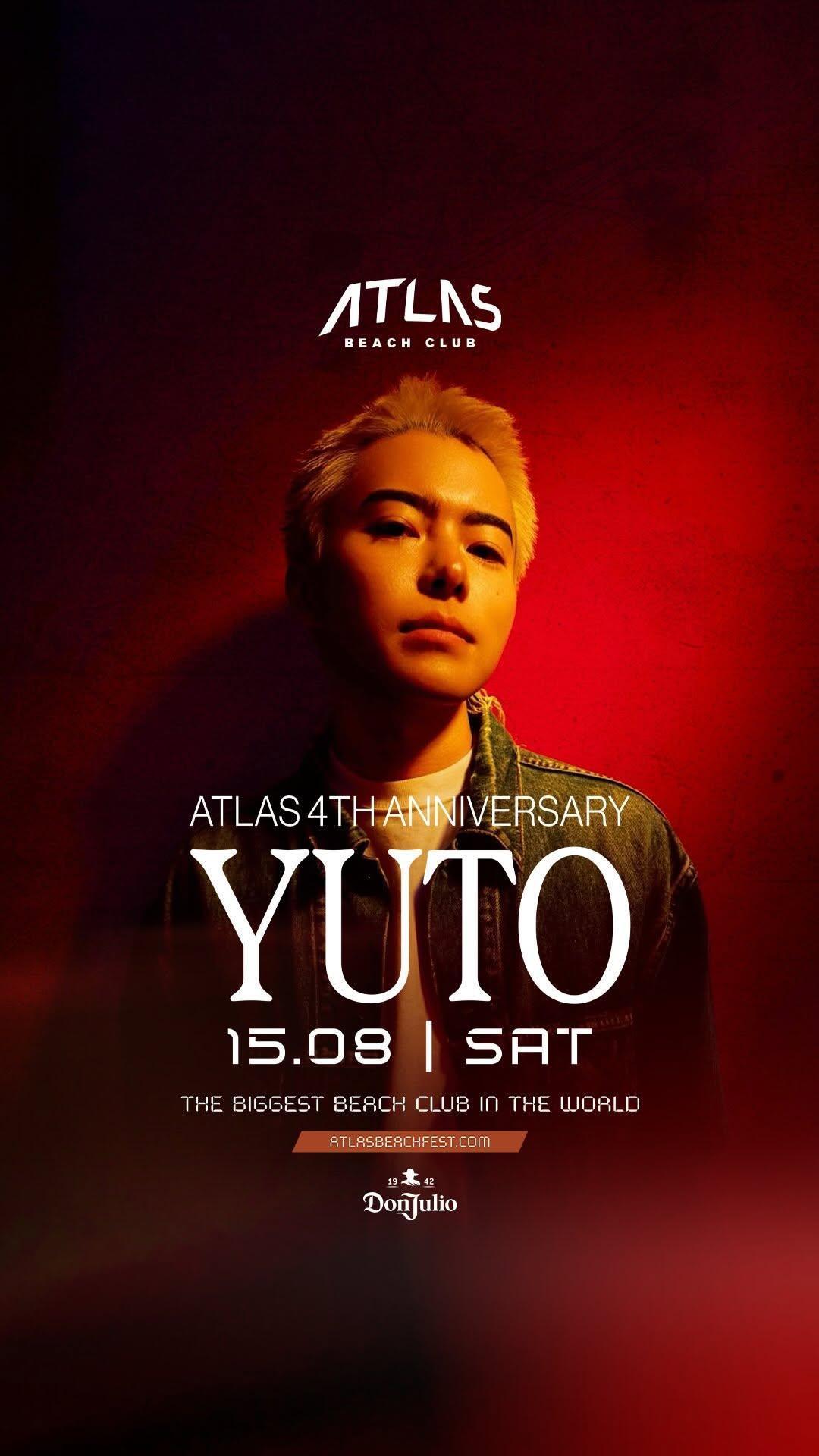 Atlas 4th Anniversary w/ DJ Yuto at Atlas Beach Fest Atlas 4th Anniversary w/ DJ Yuto at Atlas Beach Fest