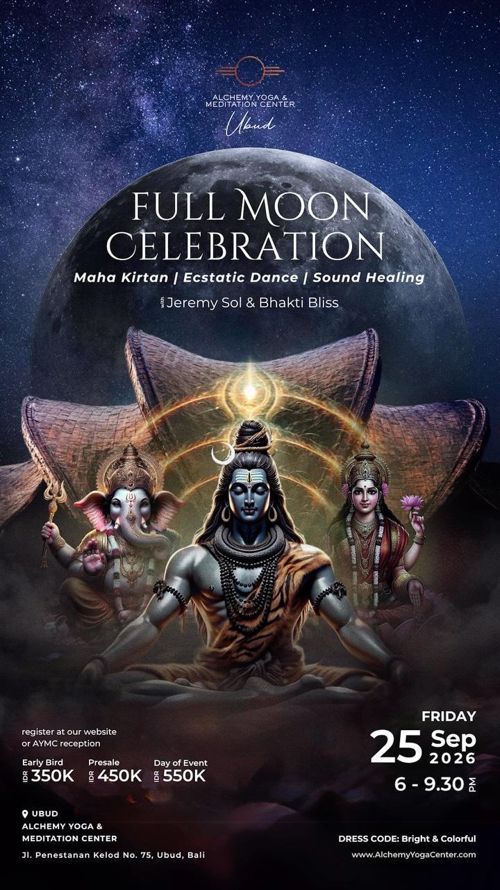 Devotional Ecstasy - Full Moon Bhakti Celebration at Alchemy Ubud Devotional Ecstasy - Full Moon Bhakti Celebration at Alchemy Ubud